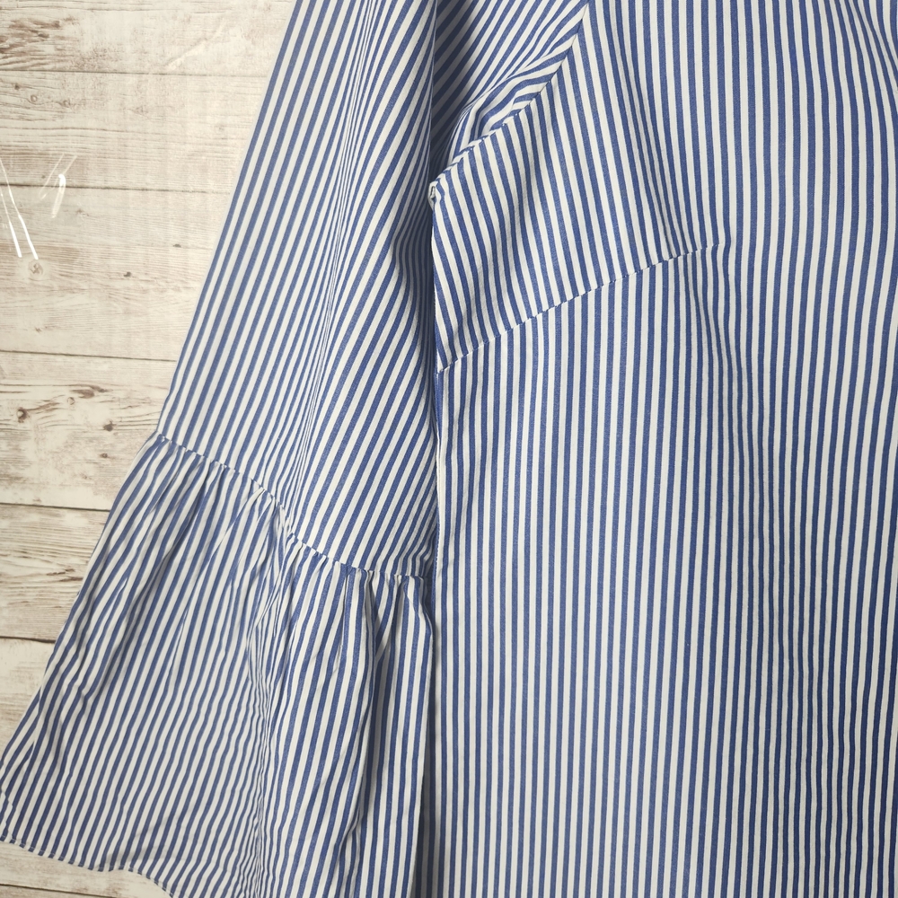 J. Crew Light Blue Striped Blouse - Picture 5 of 5